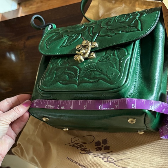 Patricia Nash Forest Green Embossed Leather Bag - Picture 13 of 16